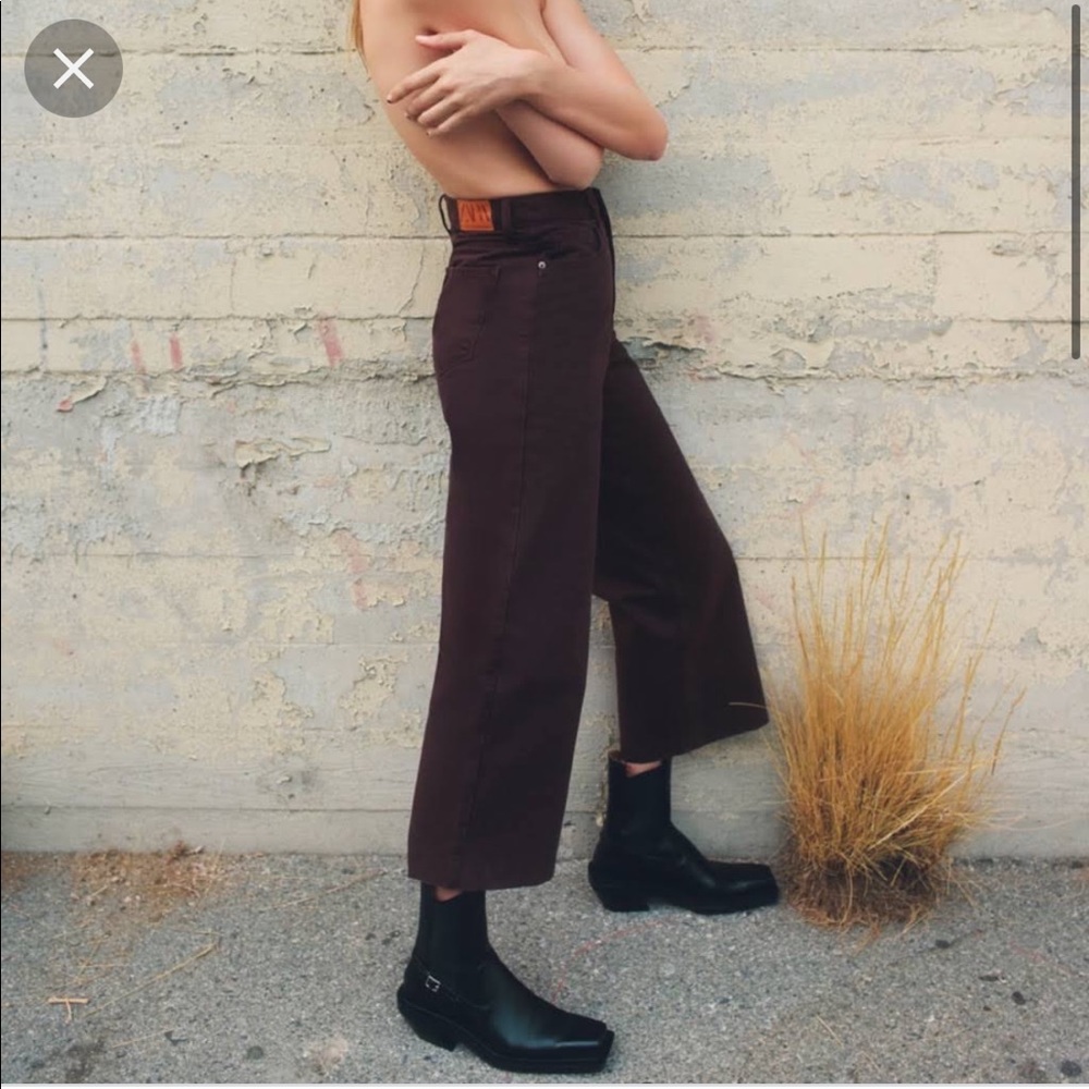 Purple high waist Zara jean